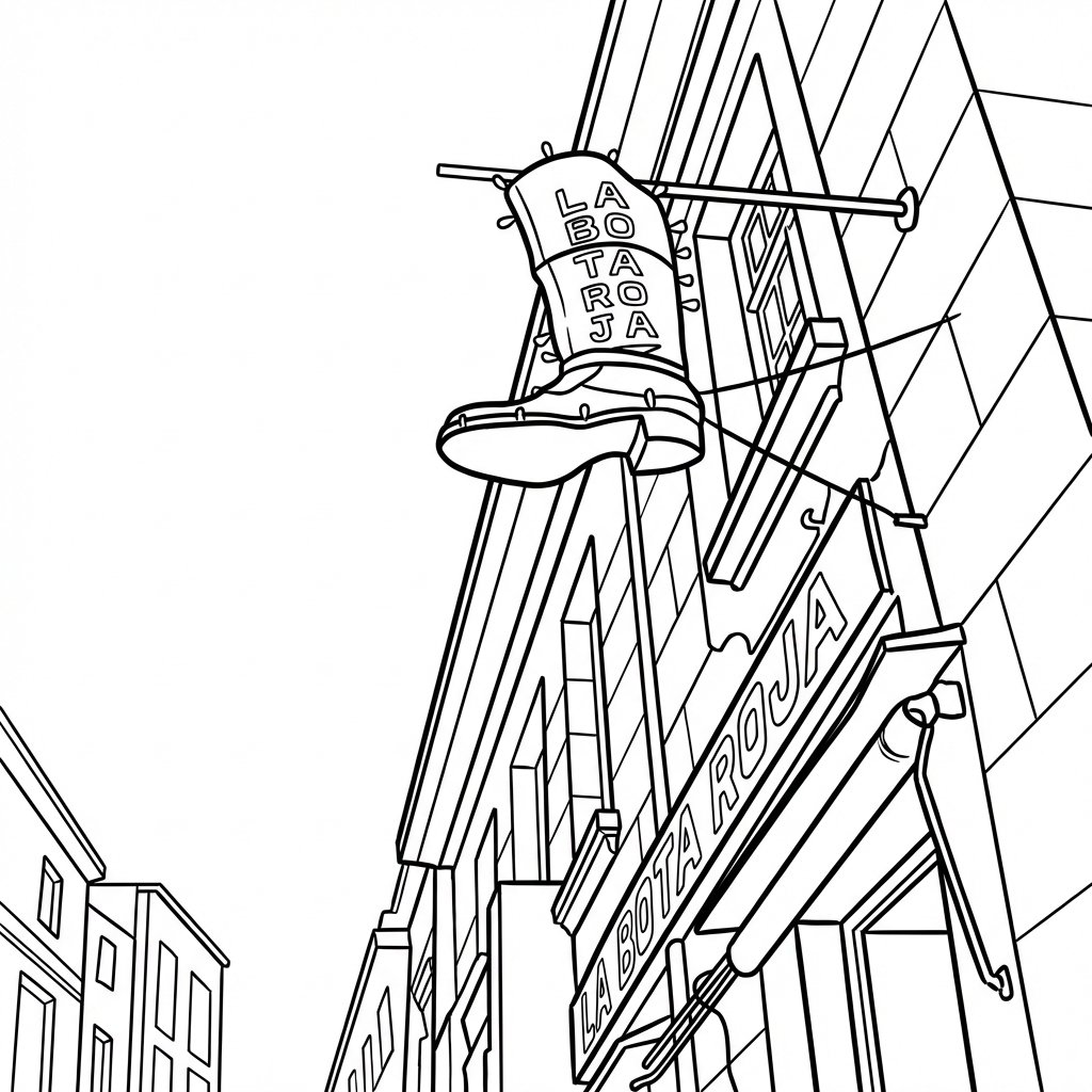 Lámina para colorear - Locales Comerciales