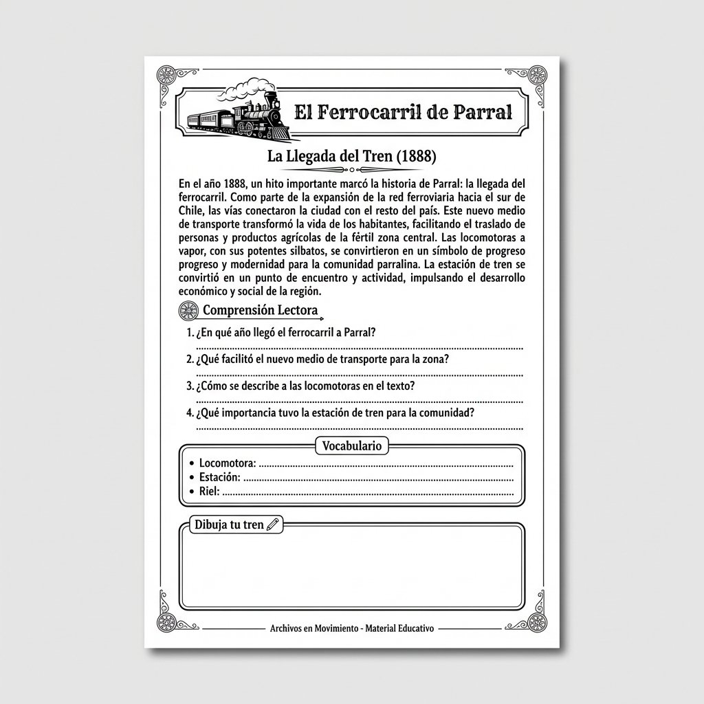 Ficha Pedagógica Ferrocarril