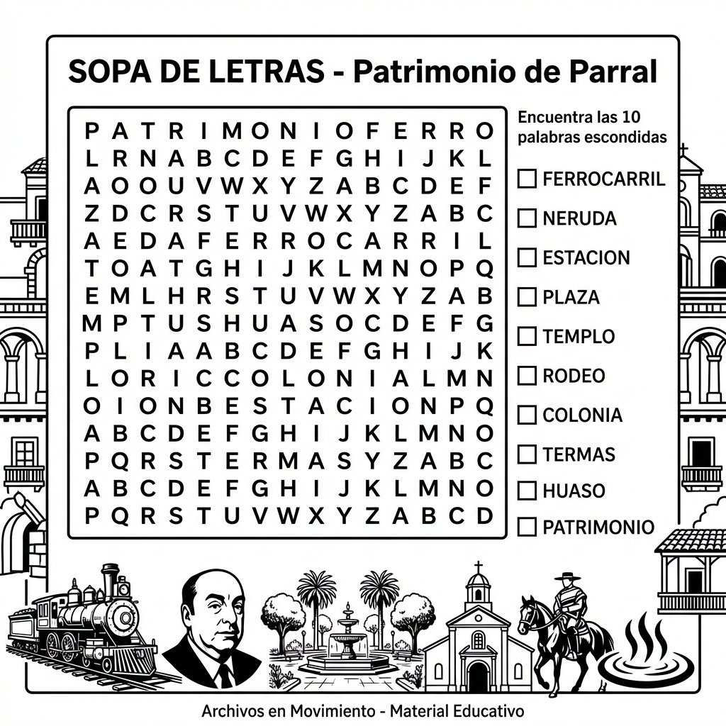 Sopa de Letras Patrimonial